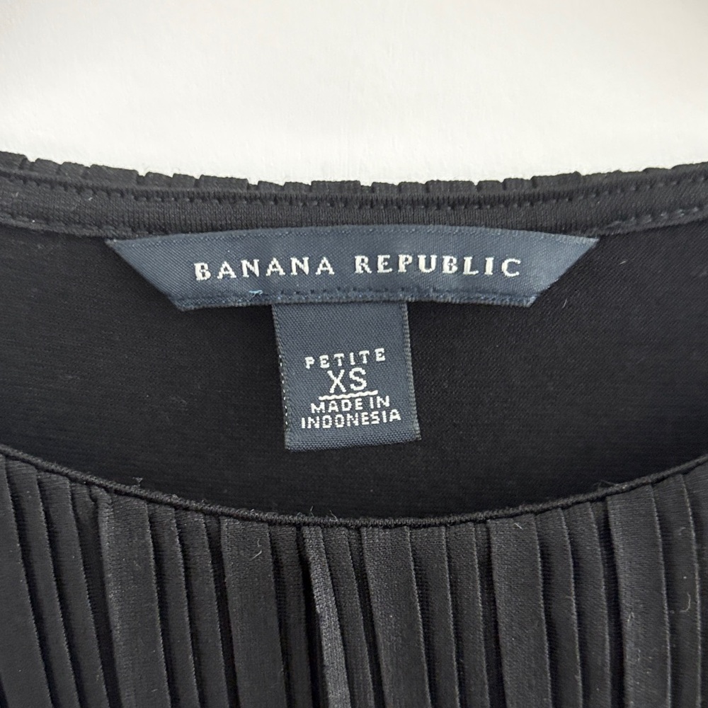 Banana Republic Black Sleeveless Tiered Mini Dress - Picture 3 of 3
